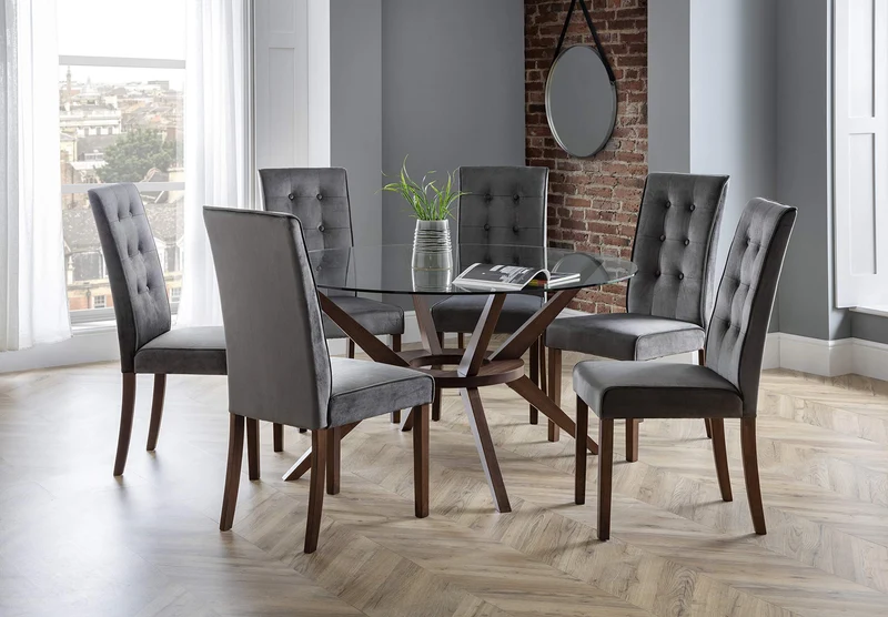 Julian Bowen Grande Table à Manger Chelsea, Noyer, 140 cm