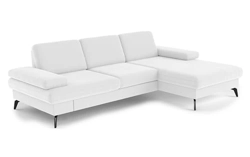 CAVADORE Moritz Angle, d'ingénierie métal Matériau : Bois Microfibre Polyester Polyamide, Julia Blanc, Grand modèle