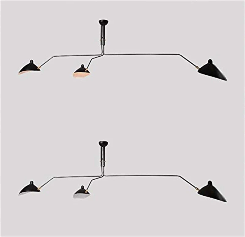 DRFGHK Lampe Serge Mouille Serge Mouille Fer créative Moderne Salon Plafond Lampes Lampes //Sol/Mur Lampes Lampe de Plafond chefs-624,6 PLL