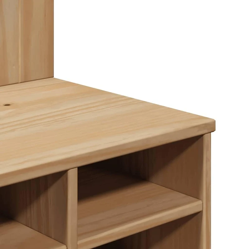 vidaXL Meuble d'entrée OTTA 50x40x160 cm Bois Massif de pin, Armoire d'entrée, Ensemble de vestiaire, Meuble de Rangement de Couloir