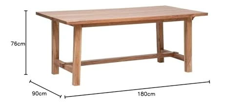 Atmosphera - Table à Manger Jiling en Acacia L180cm