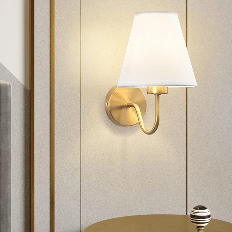 LOVIVER Lampe de chevet européenne applique murale lanterne d'éclairage décoratif pour salon couloir lecture porche chambre, Blanche