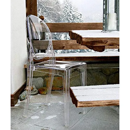 Kartell Victoria Ghost, Chaise, Fumè, Lot de 2
