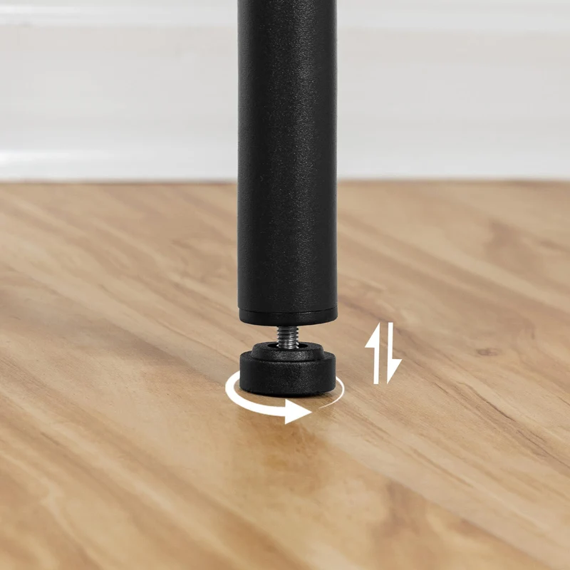 HOOBRO Lot de 2 Tabourets de Bar, Tabouret de Petit-déjeuner rembourrés en PU, Chaises Hautes avec Repose-Pieds, Facile à Assembler et à Nettoyer, pour Cuisine, Restaurant, Café, Noir EBB30BY01