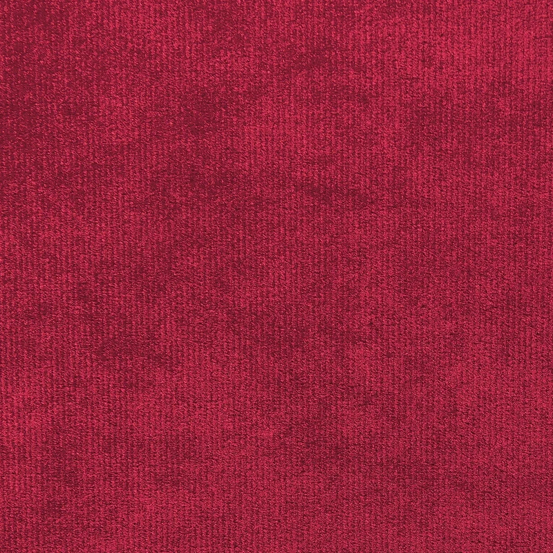 Canapé Fixe 3 Places en Velours Rouge Foncé au Design Glamour Tendance Beliani