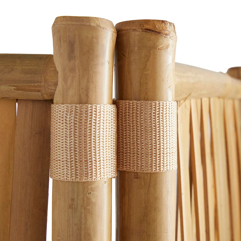 Box and Beyond - Paravent d’intérieur - 160 x 139 cm - Séparateur de pièce en Bambou Naturel - Paravent 3 Panneaux - Paravent Chambre, Salon - cloison Amovible