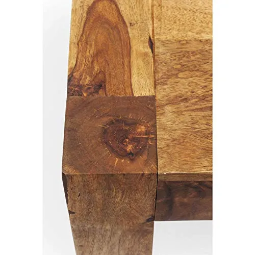 Kare Authentico Table Design pour 4 à 6 Personnes, Unique, Faite à la Main, élégante, Durable, Design Minimaliste, Table en Bois Massif pour Salle à Manger, Table à Manger, en Bois Massif, 76 x 80 x