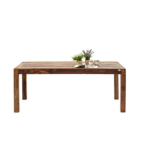 Kare Authentico Table Design pour 4 à 6 Personnes, Unique, Faite à la Main, élégante, Durable, Design Minimaliste, Table en Bois Massif pour Salle à Manger, Table à Manger, en Bois Massif, 76 x 80 x