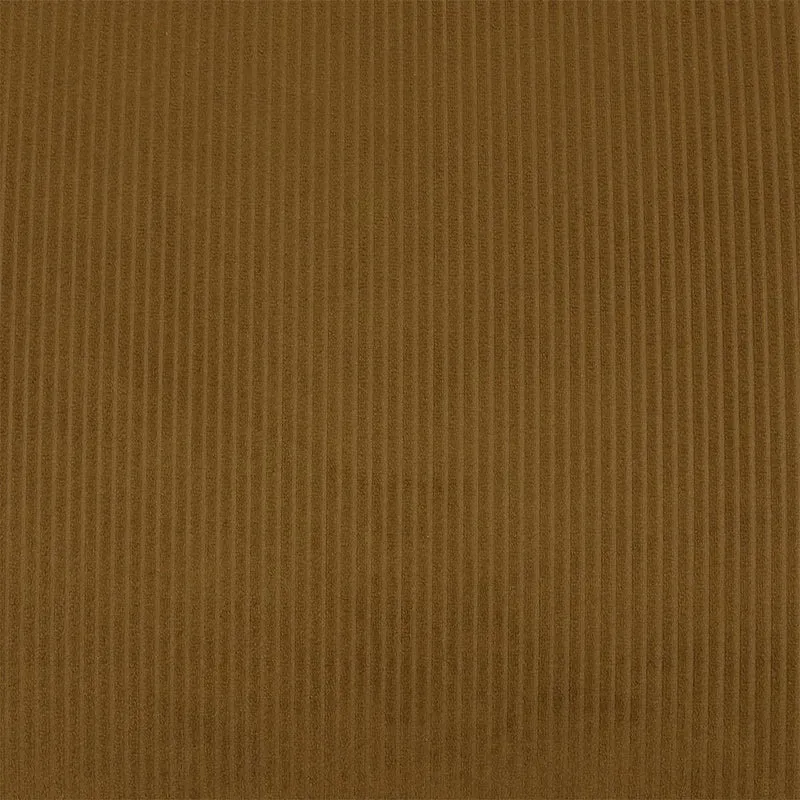 AltoBuy KONAE - Fauteuil Crapaud en Velours Côtelé Ocre
