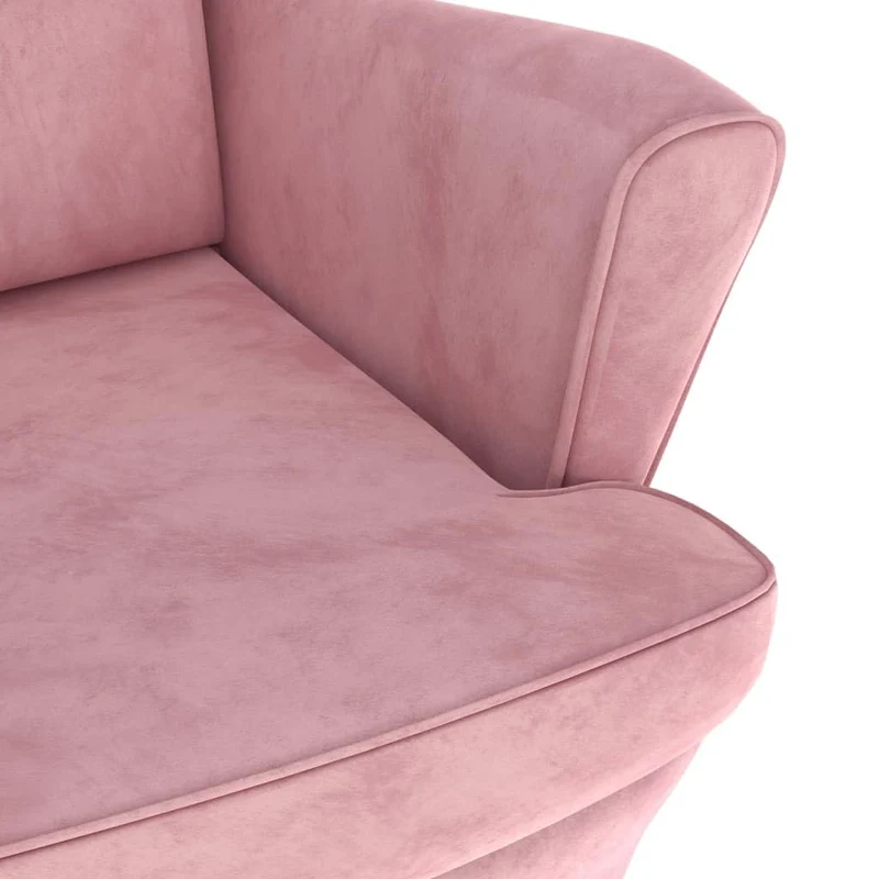 Bussandri Exclusive - Fauteuil velours rose
