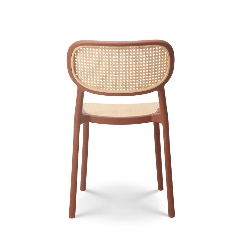 Kosmi Chaise de Salle à Manger Rouille Style Vintage