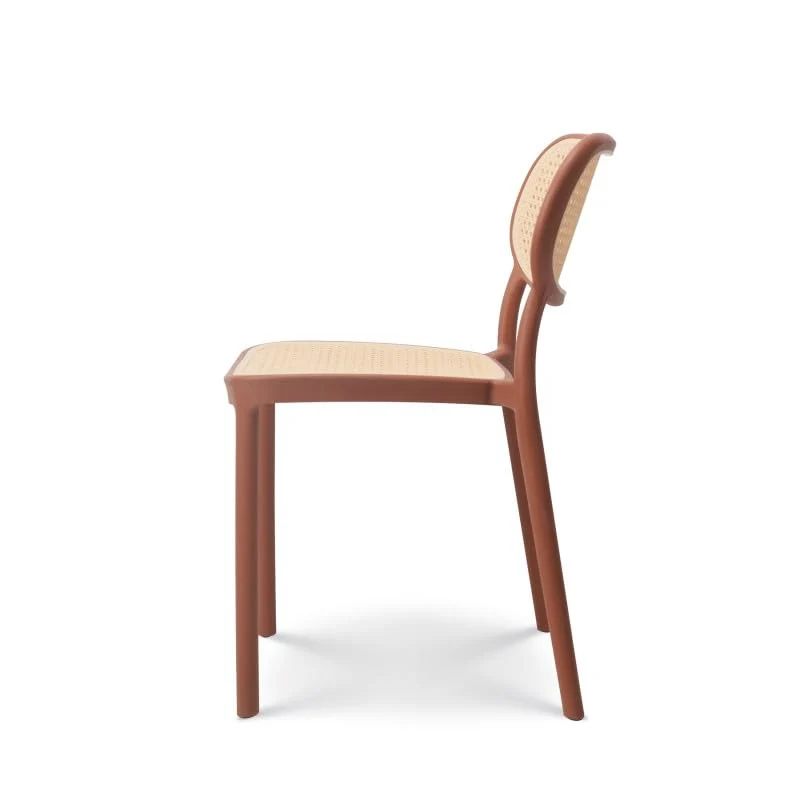 Kosmi Chaise de Salle à Manger Rouille Style Vintage