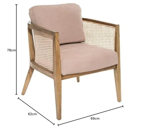 Atmosphera - Fauteuil Koza - peuplier & rotin