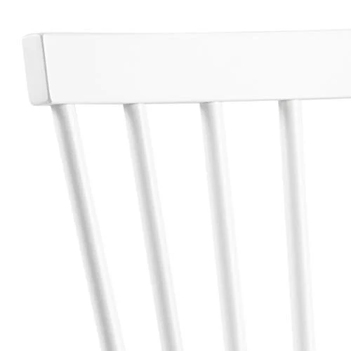 AC Design Furniture Susanne Chaises de salle à manger Lot de 2, H: 86 x l: 50,5 x L: 49,5 cm, Blanc, Bois, 2 pc