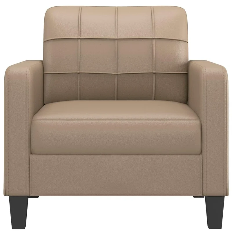 vidaXL Fauteuil Cappuccino 60 cm Similicuir, Fauteuil, Fauteuil de Baignoire, Fauteuil Club, canapé, canapé Confortable, siège de canapé, Fauteuil TV