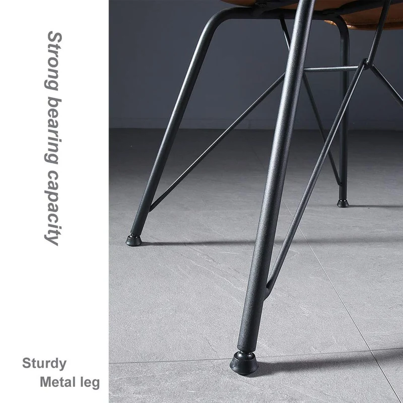 ECBETCR ChaisesChaises d'appoint de Style Industriel pour Salle à Manger, pub, café, fauteuils d'appoint, Club, siège en Cuir et Pieds en métal, Taille : 47 x 54 x 84 cm, 5 Couleurs.