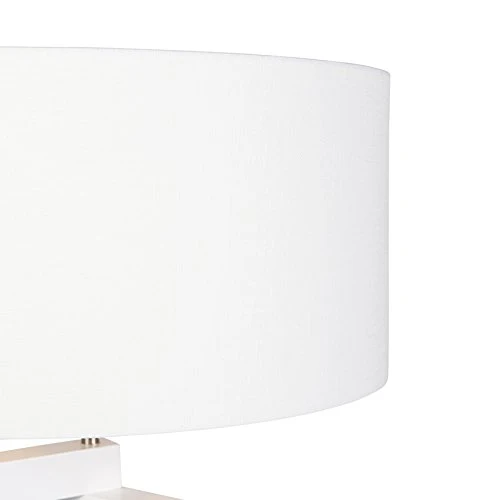 QAZQA puros - Lampe de table trépied/tripode - 1 lumière - H 1450 mm - Blanc - Moderne - éclairage intérieur - Salon I Chambre I Cuisine I Salle à manger