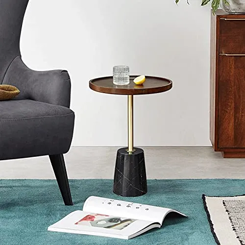 zlw-shop Table Basse Table d'appoint Petite Table Basse Table Basse Cônat Cabinet de Coin de Coin Table de Table Moderne Petite Table Ronde Table de Salon (Size : 54 * 38cm)