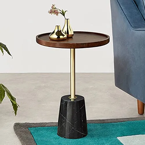 zlw-shop Table Basse Table d'appoint Petite Table Basse Table Basse Cônat Cabinet de Coin de Coin Table de Table Moderne Petite Table Ronde Table de Salon (Size : 54 * 38cm)