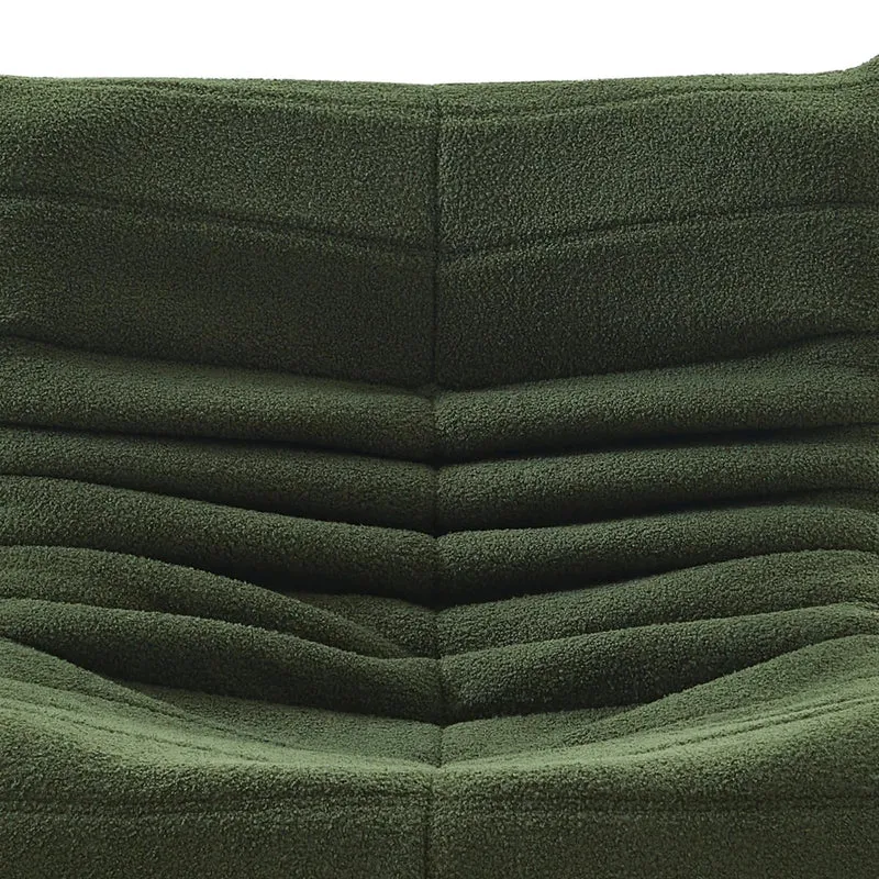 YGHQAP Canapé de Sol, Fauteuil Lounge Doux, Vert foncé, Chaise Togo Highback pour Salon, Chambre, Salon, Bureau (Vert Foncé)