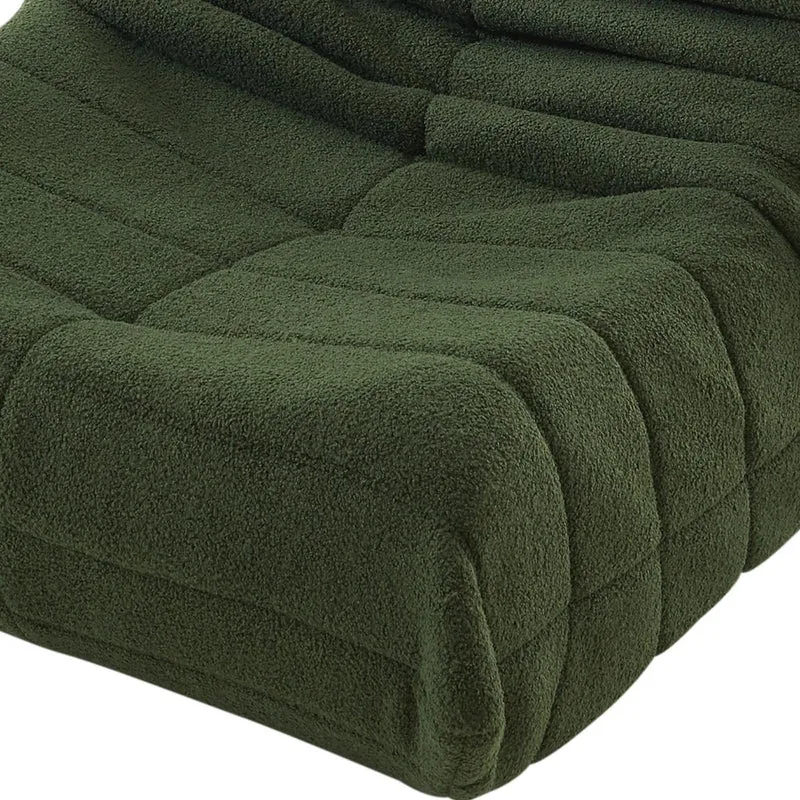 YGHQAP Canapé de Sol, Fauteuil Lounge Doux, Vert foncé, Chaise Togo Highback pour Salon, Chambre, Salon, Bureau (Vert Foncé)