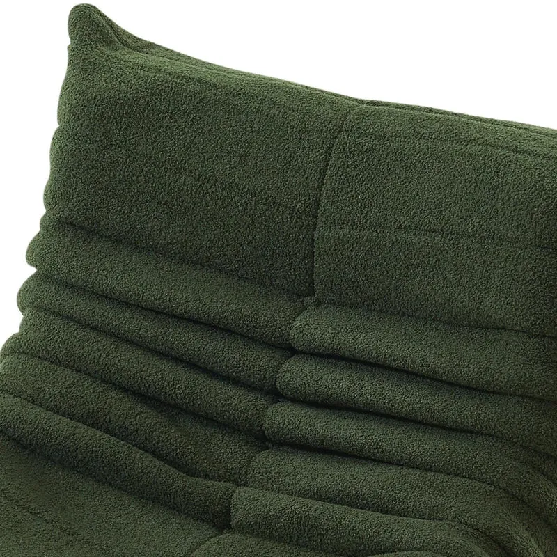 YGHQAP Canapé de Sol, Fauteuil Lounge Doux, Vert foncé, Chaise Togo Highback pour Salon, Chambre, Salon, Bureau (Vert Foncé)