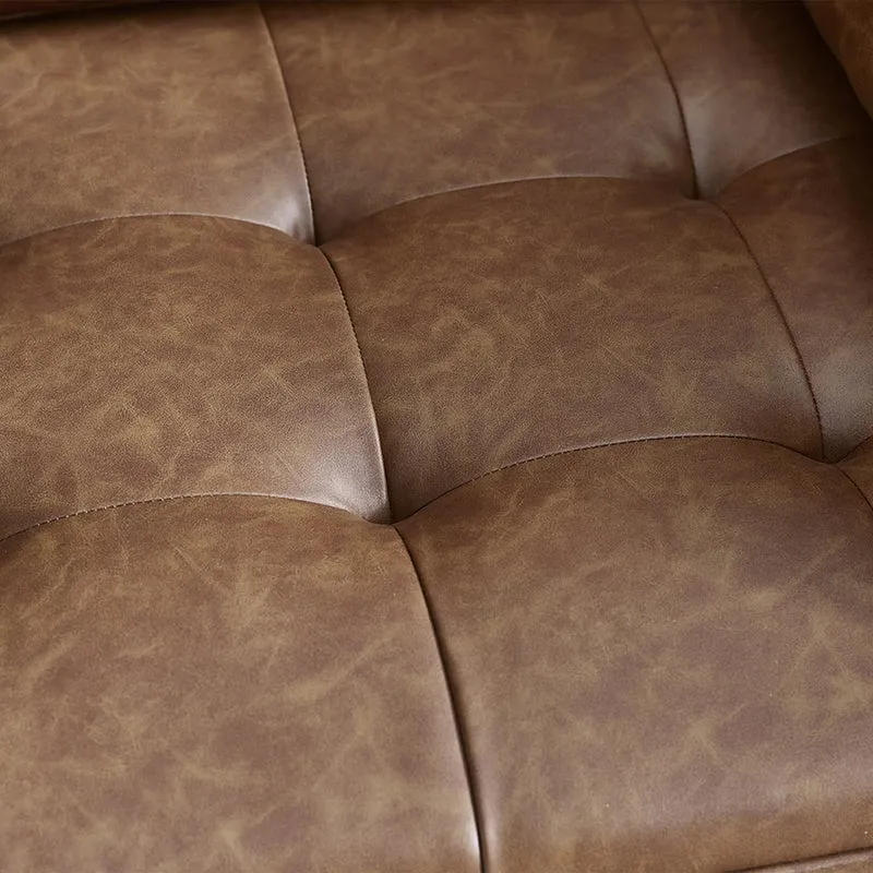 Julian Bowen Canapé 2 Places Henley en Similicuir Marron