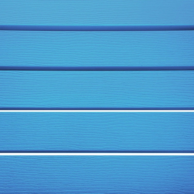Chaise Basse Fauteuil de Jardin Effet Bois Bleu avec Accoudoirs et Dossier Confortable Matières Résitantes pour Terrasse Rustique et Campagne Beliani