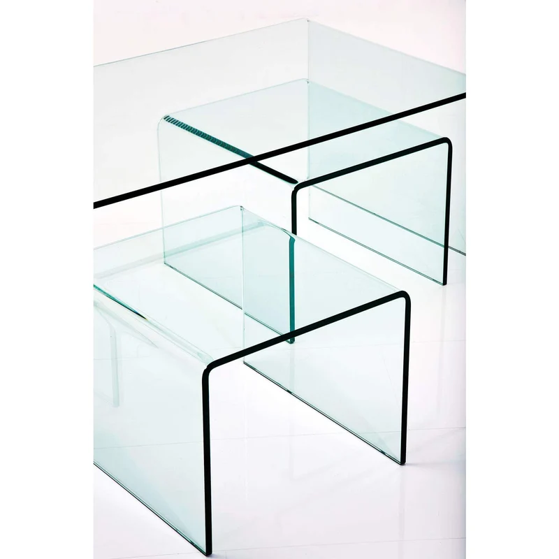 Kare 76743 Clear Club Table Basse (3/Set)