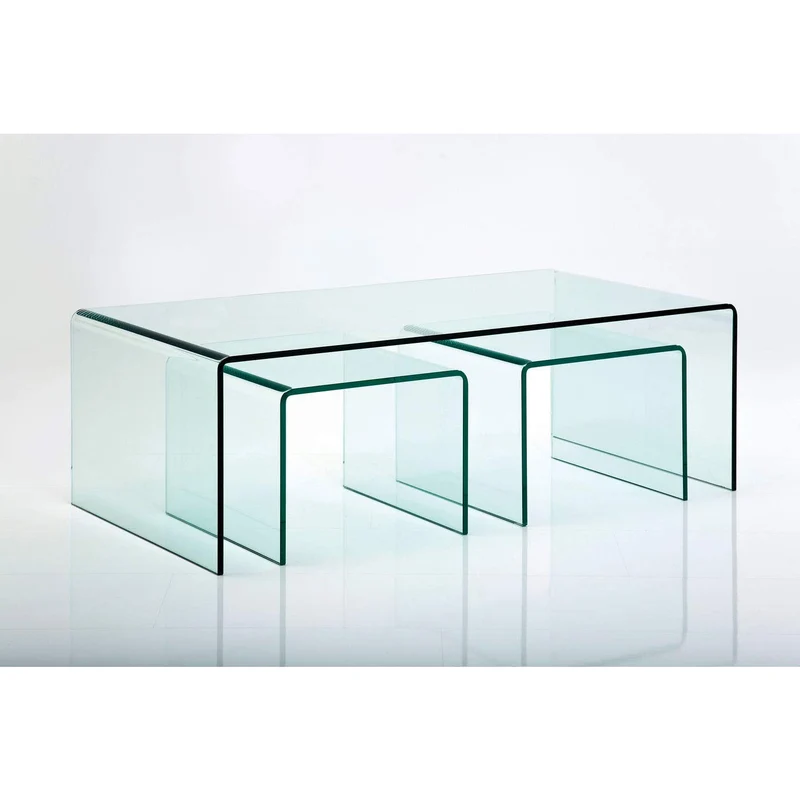 Kare 76743 Clear Club Table Basse (3/Set)
