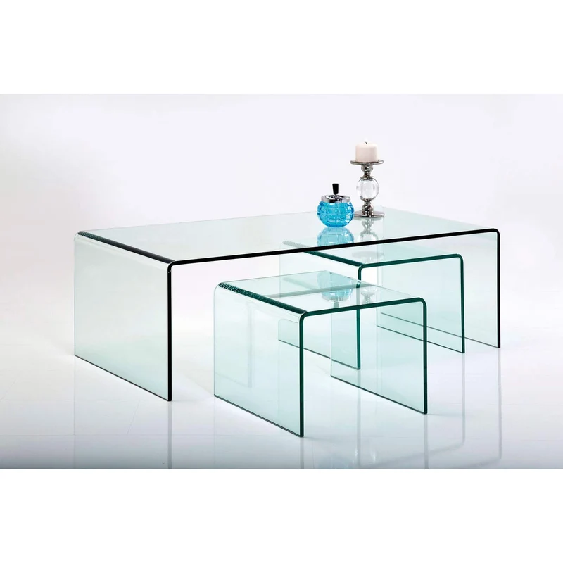 Kare 76743 Clear Club Table Basse (3/Set)