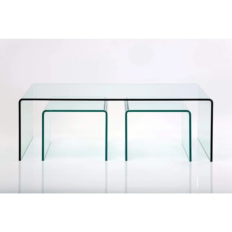 Kare 76743 Clear Club Table Basse (3/Set)