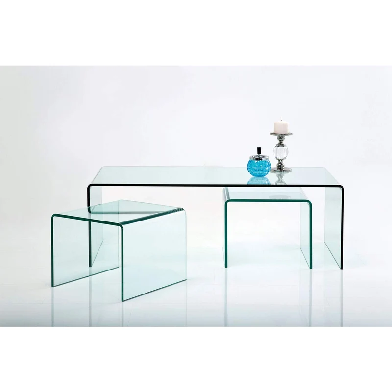 Kare 76743 Clear Club Table Basse (3/Set)