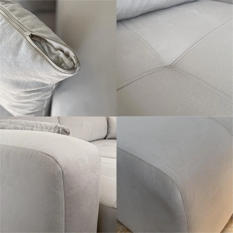 GREKPOL Canapé d'angle Convertible 145x248 à Gauche ou à Droite - Canapé 3 Places Convertible - Canapé Rose - Canapé avec Espace de Rangement - Canapé Lit - Canapé Convertible