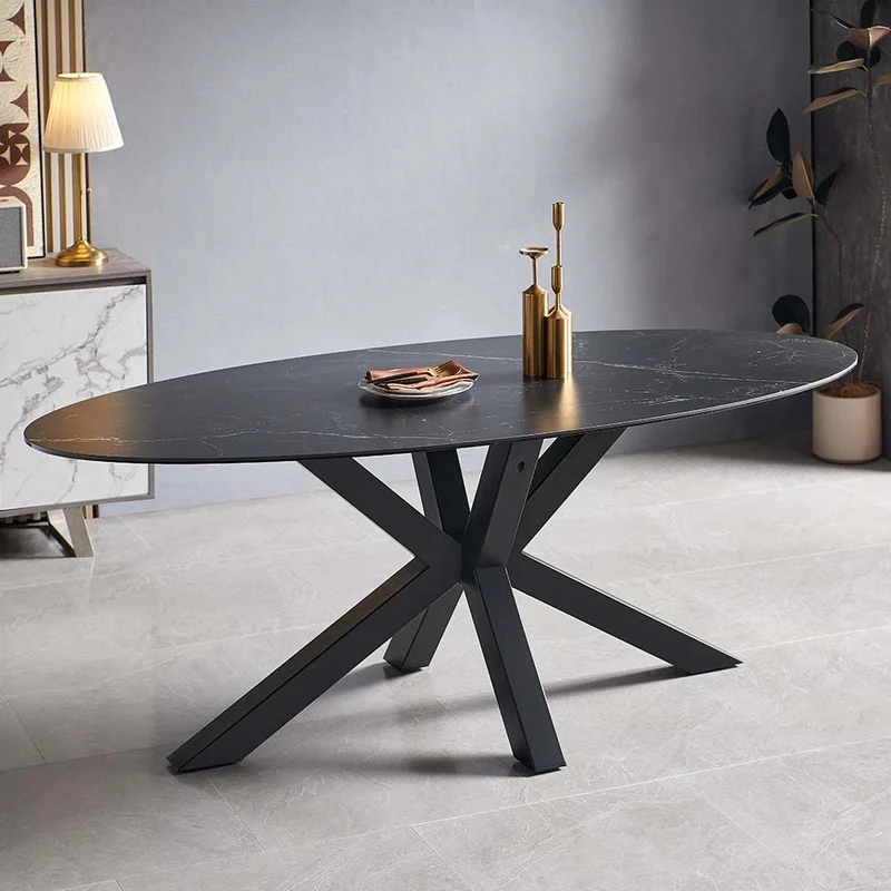 Milton & Oldbrook Table de Salle à Manger 200 cm Avila Céramique Noir