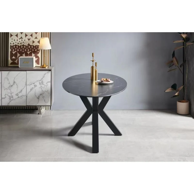 Milton & Oldbrook Table de Salle à Manger 200 cm Avila Céramique Noir