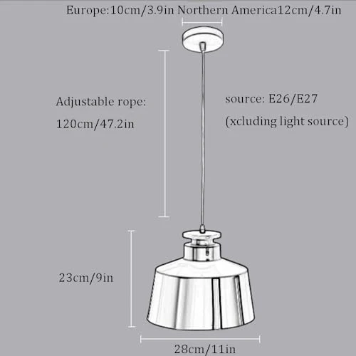 SHUANGZ Lustres en Métal Orange Lampe Industrielle Rétro Luminaires Suspendus De Ferme Clubs Et Restaurants Base E27 pour Salle À Manger, Grange, Bar, Couloir Plafonnier Rustique Unique