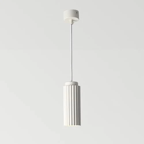 NAKEAH Plafonnier cylindrique en fer forgé suspendu avec cordon réglable pour restaurant, bar, salle à manger, salon, lumière du jour (lot de 1) (6000kwhitelight White)