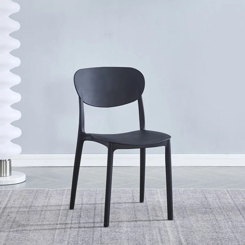 SHIITO | Modèle Soho - Chaise de Salle à Manger | 92 x 46 x 55 - Couleur Noire | Simple et Robuste