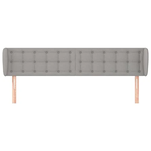 Rantry Tête de lit 203 x 23 x 78 / 88 cm en tissu meuble, tête de lit, tête de lit double, dossier pour lit et canapé uu