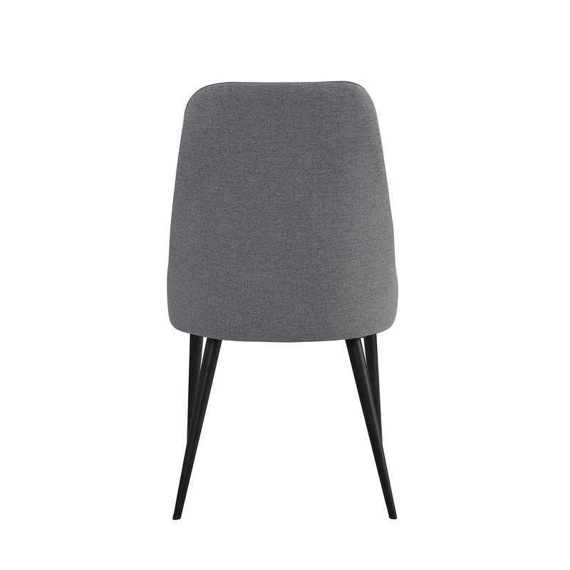 Ball & Cast Chaises de Cuisine rembourrées Lot de 2, chaises de Salle à Manger Modernes, chaises d'appoint Confortables avec Pieds en métal, Gris