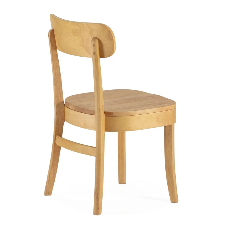 HOMN LIVING Pack de 2 chaises Nala en Chêne, Bois Massif, 45,5 cm (Largeur) 49 cm (Profondeur) 83 cm (Hauteur)