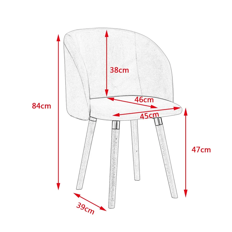 WOLTU BH121gr-2 Chaise de Salle à Manger Chaise de Cuisine Rembourrée Assise en Velours, Gris