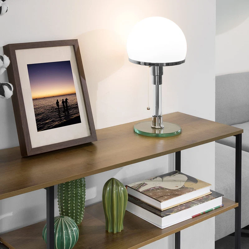 SoBuy FSB35-PF Table Console Table d’entrée Buffet Bout de Canapé Table d'appoint avec 3 étagères de Rangement – L120 x P30 x H80 cm, Cadre en Acier, Style Industriel