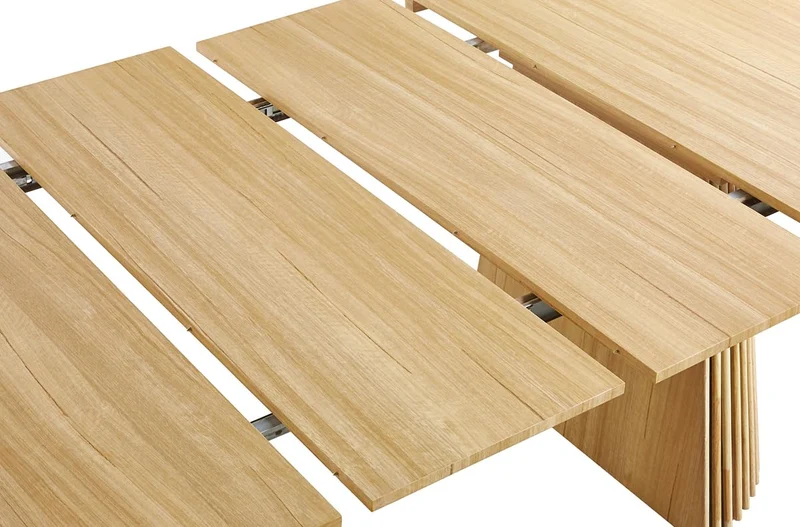 PEGANE Table à Manger Ronde Extensible en Bois Coloris chêne - diamètre 120-200 x Hauteur 75 cm