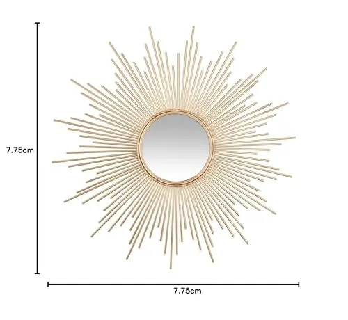 Atmosphera - Miroir Soleil doré - métal D99 cm