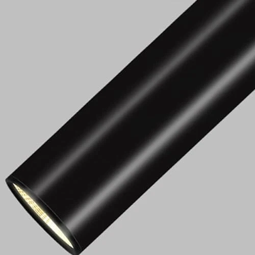 Suspension Long Tube Lustre Boîtier En Aluminium Cylindre Lanterne Intérieur Downlight Noir 5W LED(Height 30cm,Neutral light 4000K)