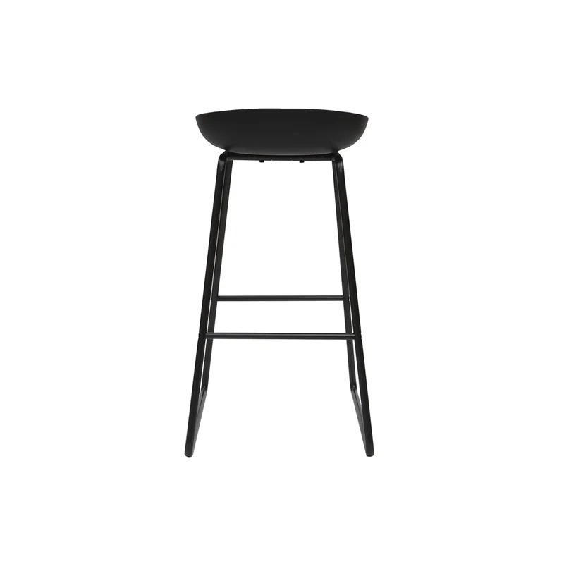 Miliboo Tabourets de Bar Design Noirs H75 cm (Lot de 2) Pebble