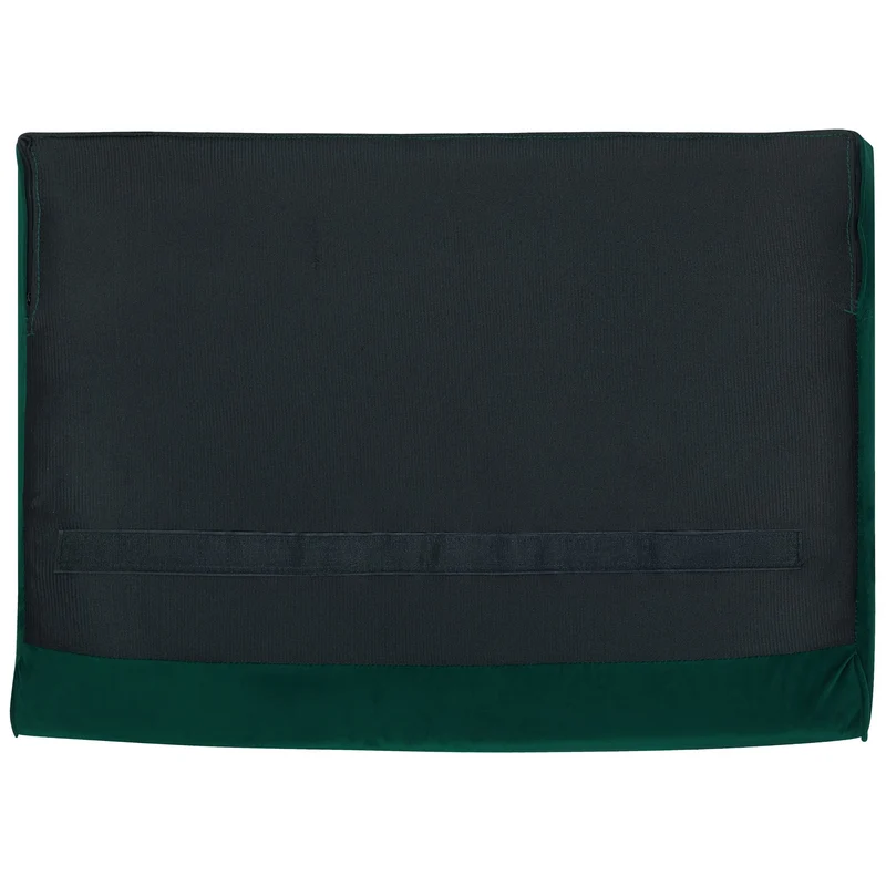 Canapé Fixe 3 Places Capitonné en Velours Vert de Qualité Idéal pour Salon au Design Glamour et Traditionnel Beliani