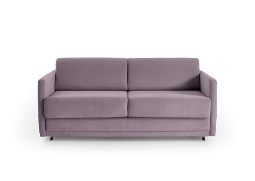 Atlantic Home Collection Limone Canapé-lit rembourré de qualité supérieure, Lilas, pour Dormir Longtemps, avec Surface de Couchage 140 x 200 cm, 181 x 93 x 90 cm (l x p x h), Bois, BxTxH: 181x93x80cm